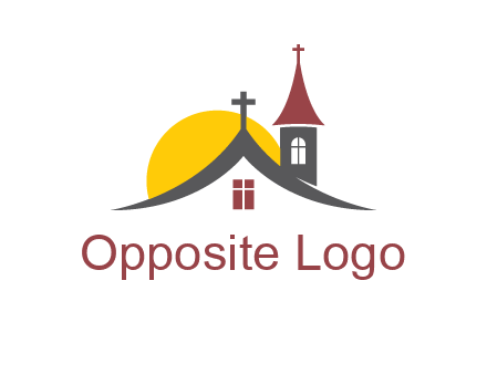 sunset on the church roof logo
