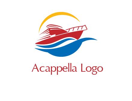 sun shining over a cruise line logo