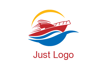 sun shining over a cruise line logo