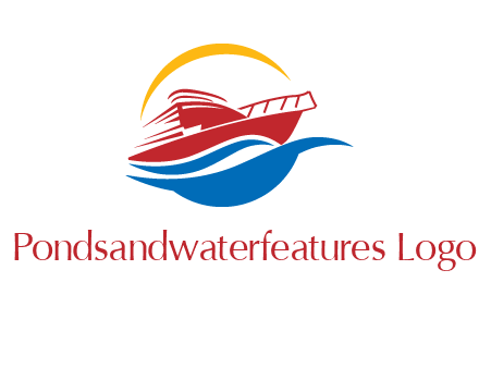 sun shining over a cruise line logo