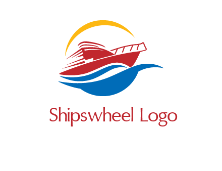 sun shining over a cruise line logo