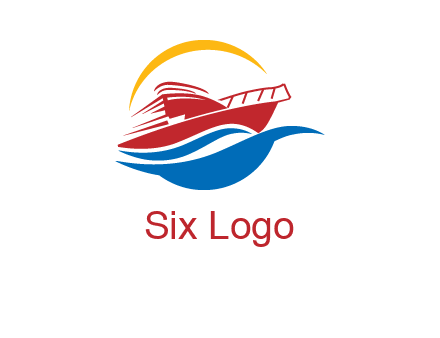 sun shining over a cruise line logo
