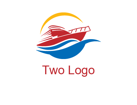 sun shining over a cruise line logo