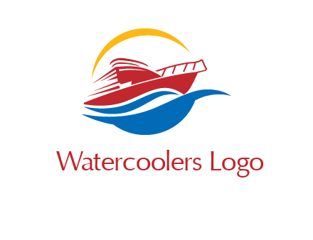 sun shining over a cruise line logo