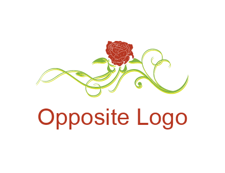 rose and vines ornate logo