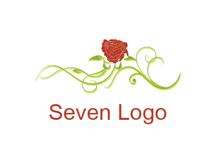 rose and vines ornate logo