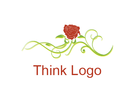 rose and vines ornate logo