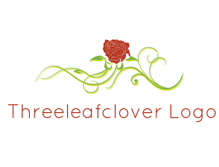 rose and vines ornate logo