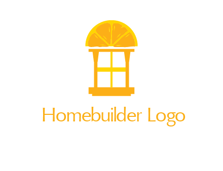 slice of lemon over window