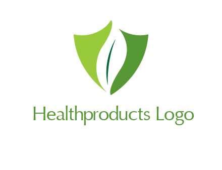 leaf inside shield logo