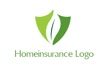 leaf inside shield logo