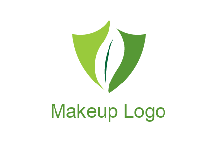 leaf inside shield logo