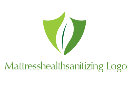 leaf inside shield logo