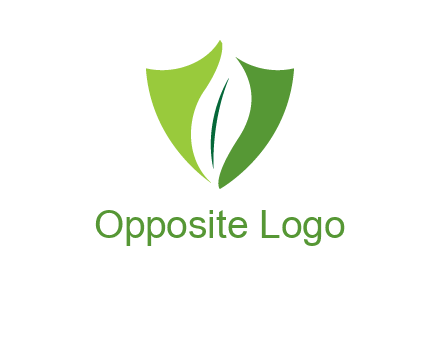leaf inside shield logo