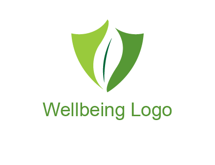 leaf inside shield logo