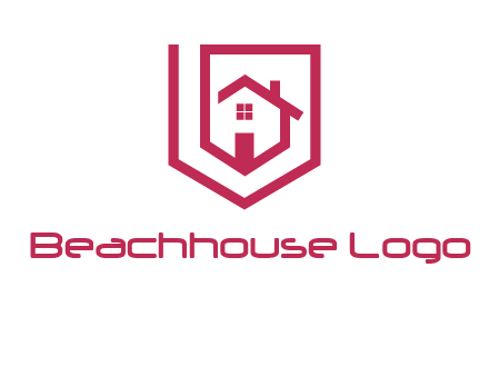 home inside shield or tag logo