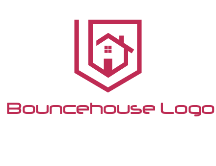 home inside shield or tag logo