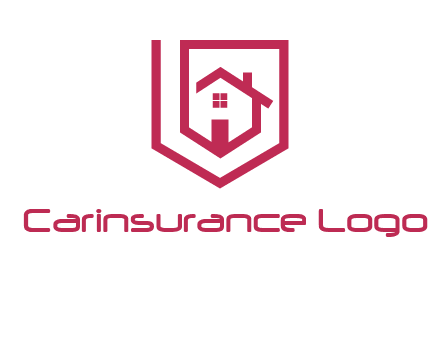 home inside shield or tag logo