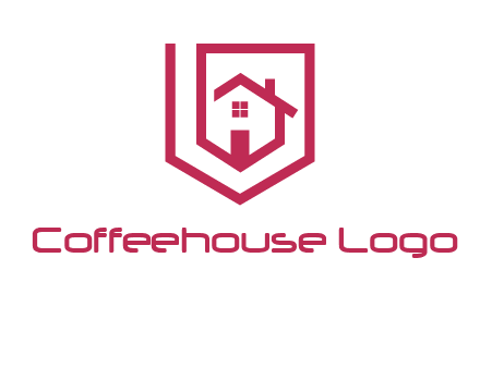 home inside shield or tag logo