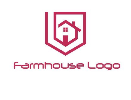 home inside shield or tag logo