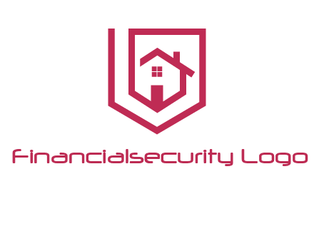 home inside shield or tag logo