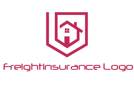 home inside shield or tag logo
