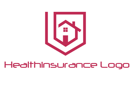 home inside shield or tag logo