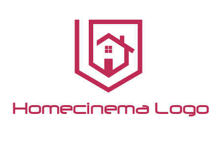 home inside shield or tag logo