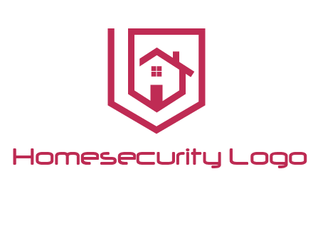 home inside shield or tag logo