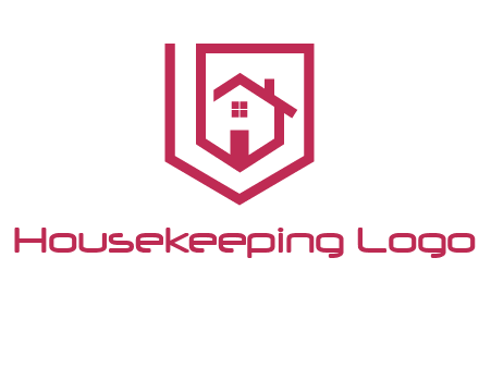 home inside shield or tag logo