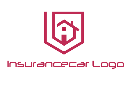 home inside shield or tag logo