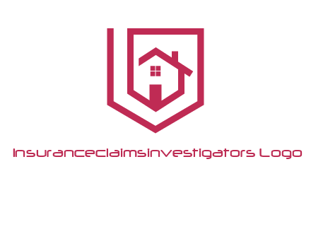 home inside shield or tag logo