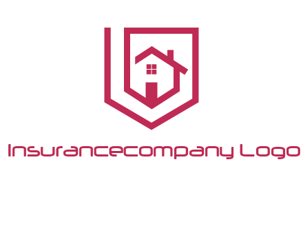 home inside shield or tag logo
