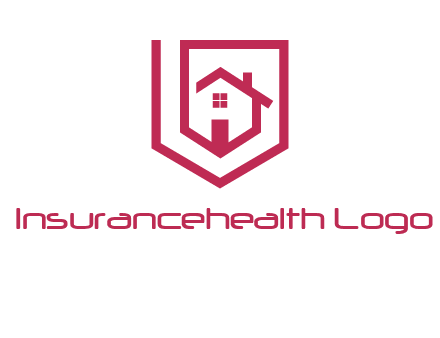 home inside shield or tag logo