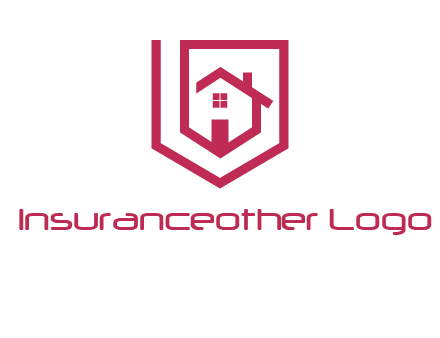 home inside shield or tag logo