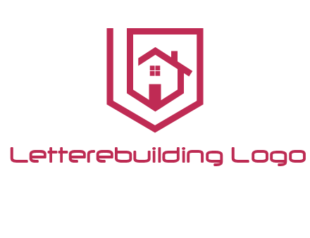 home inside shield or tag logo