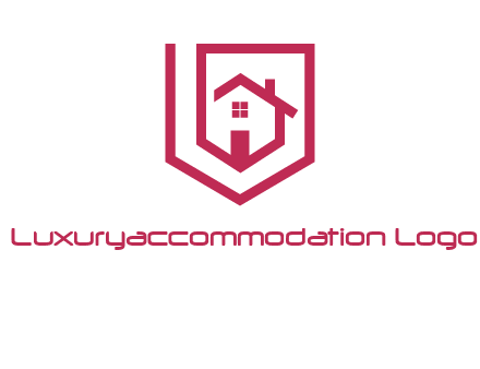 home inside shield or tag logo