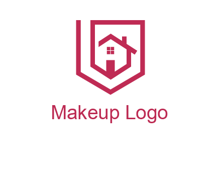 home inside shield or tag logo