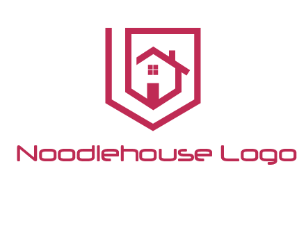 home inside shield or tag logo