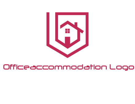 home inside shield or tag logo
