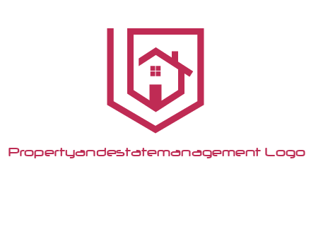 home inside shield or tag logo