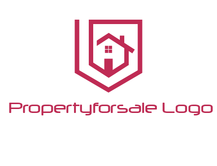 home inside shield or tag logo