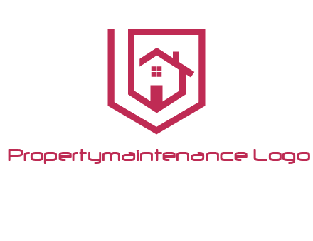 home inside shield or tag logo