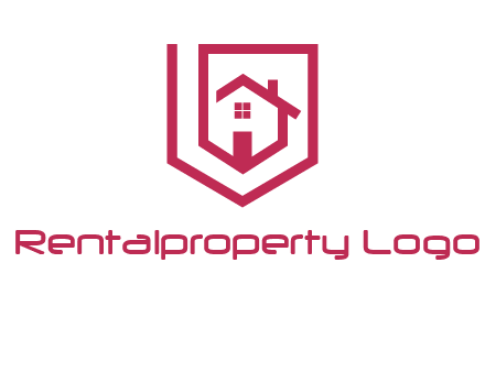 home inside shield or tag logo