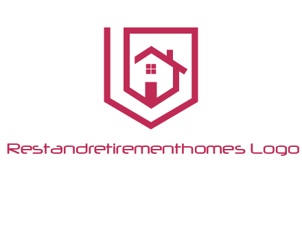 home inside shield or tag logo