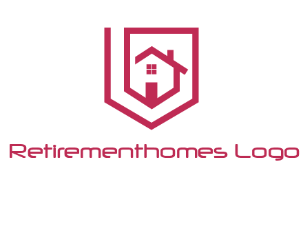 home inside shield or tag logo