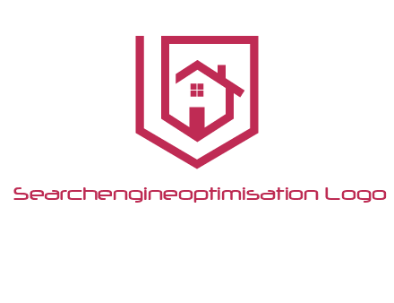 home inside shield or tag logo