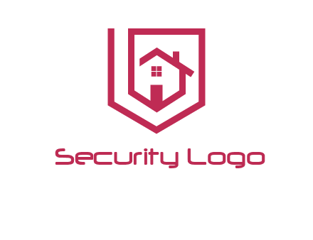 home inside shield or tag logo
