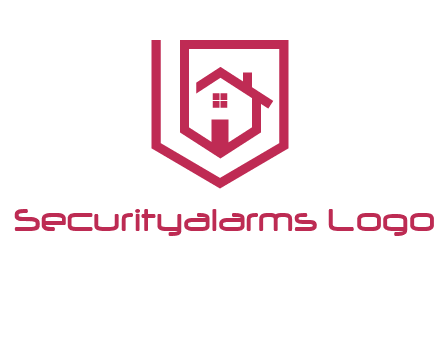 home inside shield or tag logo