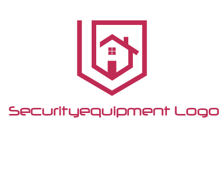home inside shield or tag logo
